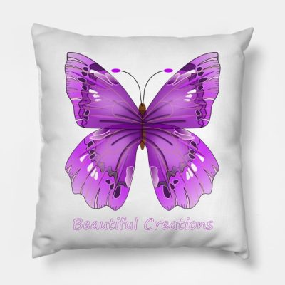 Purpled Butterfly Beautiful Creations Butterflies Throw Pillow Official Purpled Merch