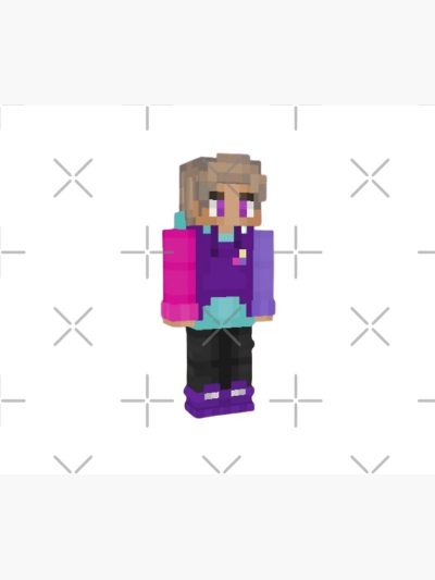 Purpled Merch Minecraft Skin Tapestry Official Purpled Merch