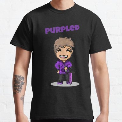 Purpled T-Shirt Official Cow Anime Merch