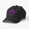 I Am Purpled Tree Of Pink And Purple Hearts On Black Background Cap Official Purpled Merch