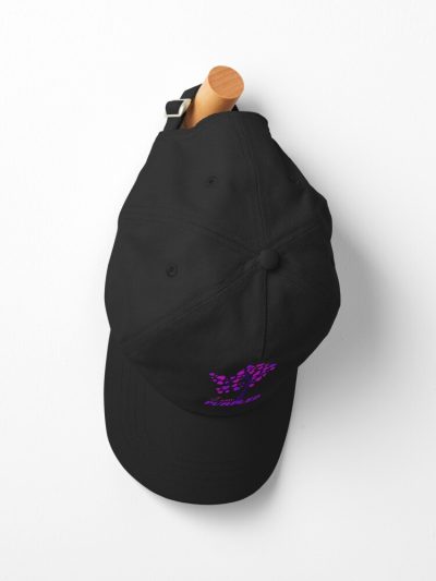 I Am Purpled Tree Of Pink And Purple Hearts On Black Background Cap Official Purpled Merch