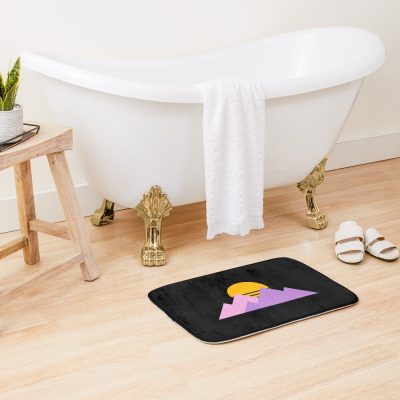 Purpled Merch Purpled Pastel Mountain Bath Mat Official Purpled Merch