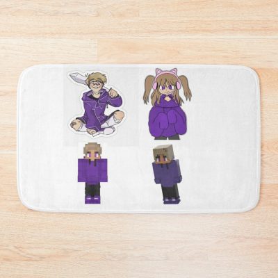 Purpled Minecraft Bath Mat Official Purpled Merch