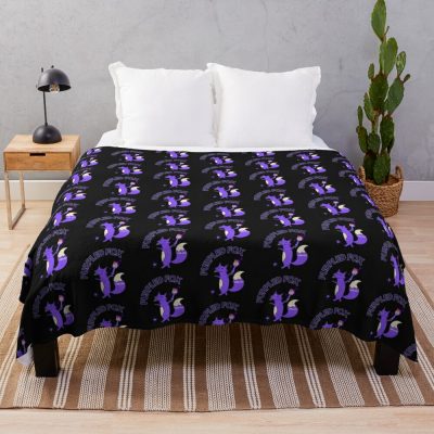 Purpled Fox Throw Blanket Official Purpled Merch