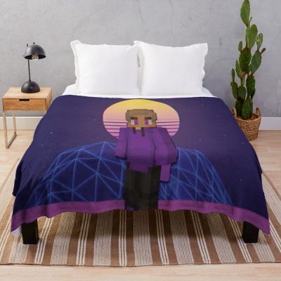 Purpled - Youtuber Minecraft Throw Blanket Official Purpled Merch