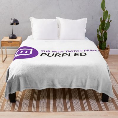 Twitch Prime Purpled Throw Blanket Official Purpled Merch