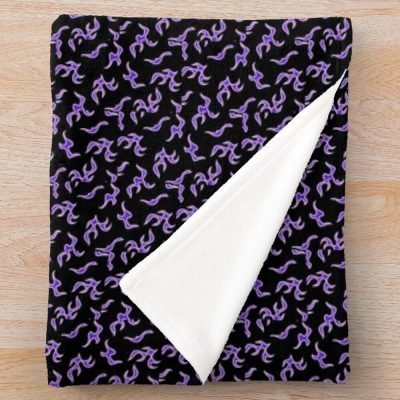 Black Purpled Throw Blanket Official Purpled Merch