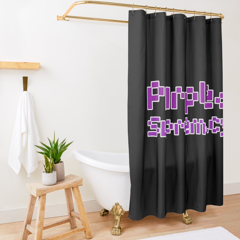 Purpled Supremacy Shower Curtain Official Purpled Merch