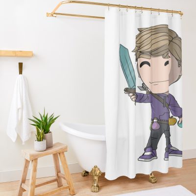 Purpled Youtooz Shower Curtain Official Purpled Merch