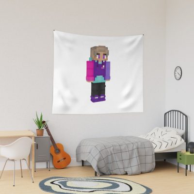 Purpled Merch Minecraft Skin Tapestry Official Purpled Merch