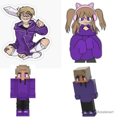 Purpled Minecraft Tote Bag Official Cow Anime Merch