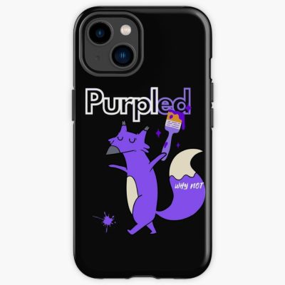 Cool Purpled Fox Iphone Case Official Cow Anime Merch