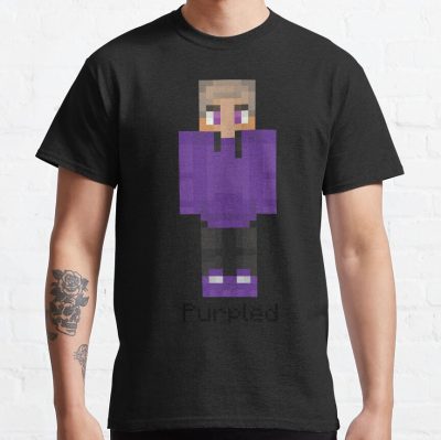 Purpled Minecraft T-Shirt Official Cow Anime Merch