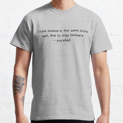 Purpled Quotes (I Hate Bedwars) T-Shirt Official Cow Anime Merch