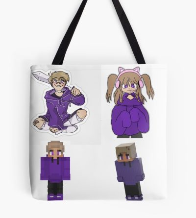 Purpled Minecraft Tote Bag Official Cow Anime Merch