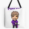 Purpled Tote Bag Official Cow Anime Merch