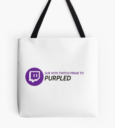 Twitch Prime Purpled Tote Bag Official Cow Anime Merch