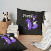 Cool Purpled Fox Throw Pillow Official Cow Anime Merch