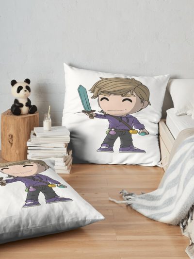 Purpled Youtooz Throw Pillow Official Cow Anime Merch