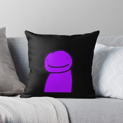 Purpled Funny Gamer Throw Pillow Official Cow Anime Merch