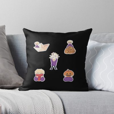 Purpled Merch Throw Pillow Official Cow Anime Merch