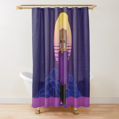 Purpled - Youtuber Minecraft Shower Curtain Official Cow Anime Merch