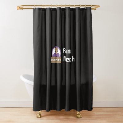 Purpled Shower Curtain Official Cow Anime Merch