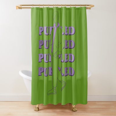 Purpled Shower Curtain Official Cow Anime Merch